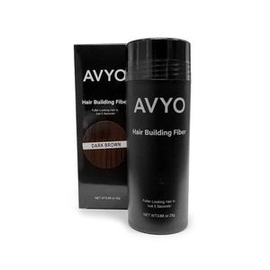 Dark Brown | Hair Building Fibers | Fuller Looking Hair | 0.88 oz - 25g | AVYO - AVYO